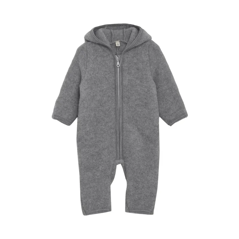 prisnedsättning Huttelihut Babyoverall Medium Grey Melange