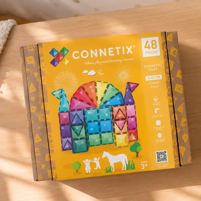 Connetix Glitter magnetiska block 48 st. Kampanj