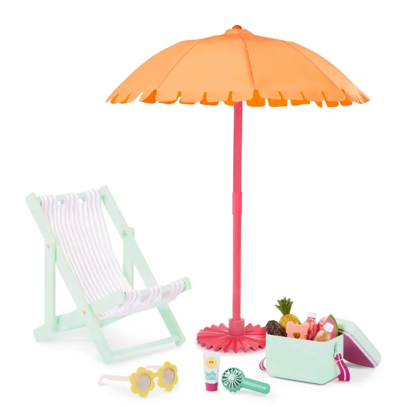 I lager Our Generation docka tillbehör Sunny &Cool Patio Set