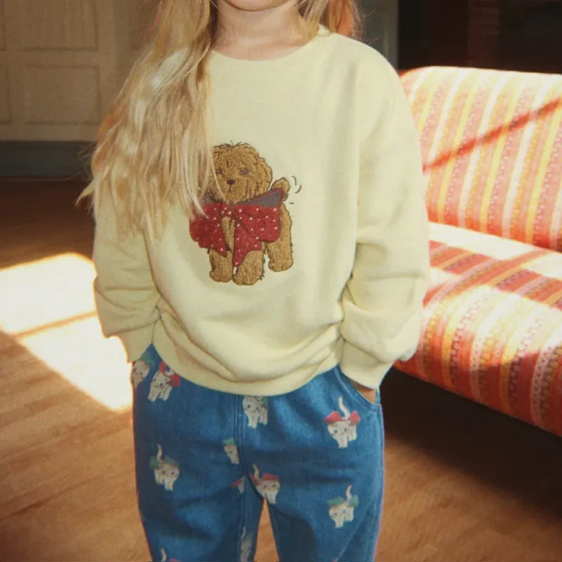 Populärt val Konges Slojd Barnens sweatshirt Puppy Shake It