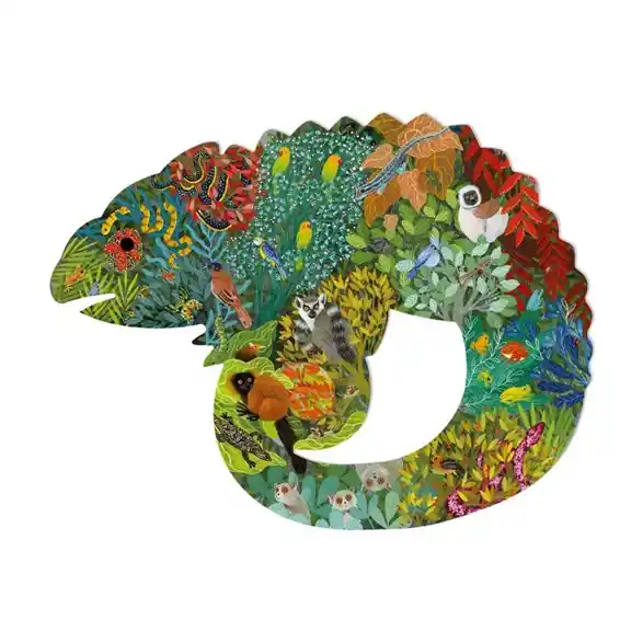 Snabb frakt Pussel 150 bitar, chameleon