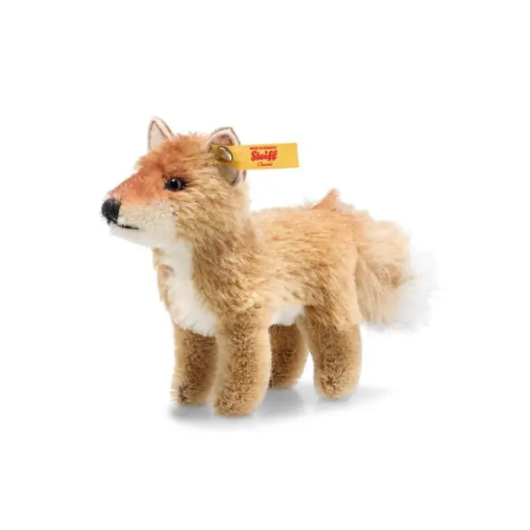 Premium Wildlife giftbox fox 12 cm, beige/brown