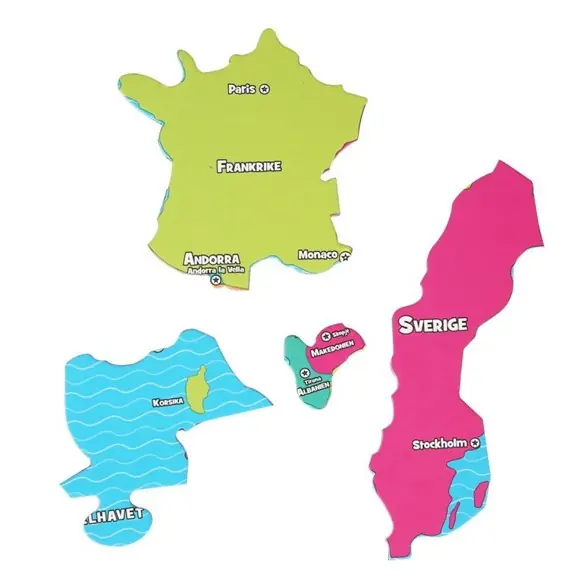 GEOPuzzle - Europa (58 bitar) Fynd