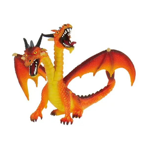 Lekfigur, tvåhövdad drake orange Sista chansen