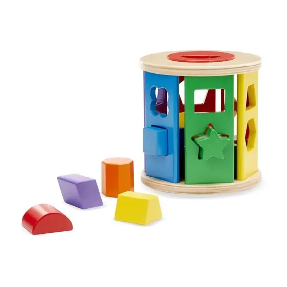Trygg betalning Melissa & Doug rund sorteringslåda