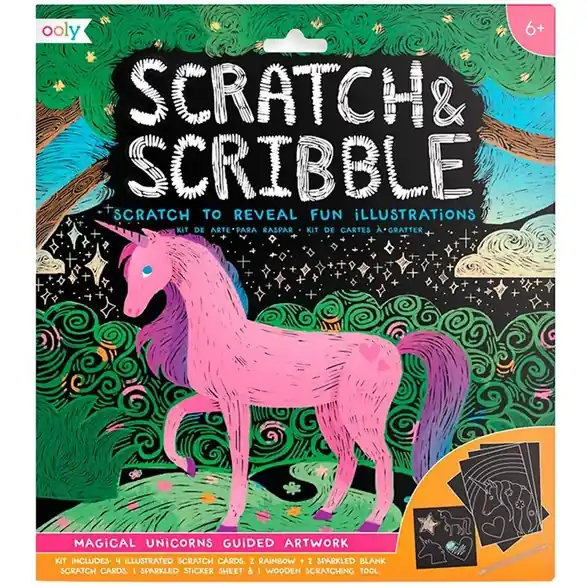 Scratch & scribble, magical unicorns Expressleverans