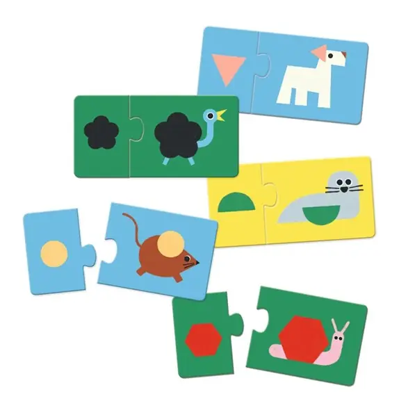 Billig Duopussel shapes & animals