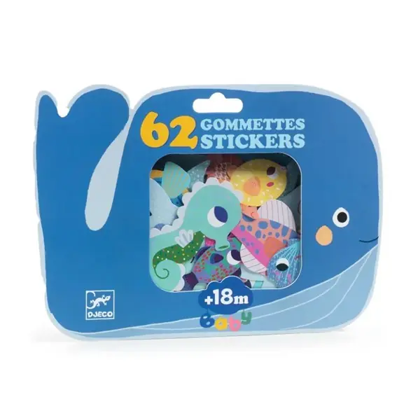 Billigare 62 stickers, havsdjur