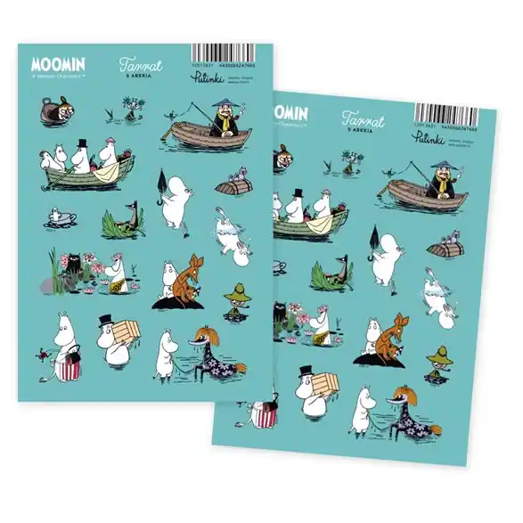 Billig Stickers Mumin A5, turkos