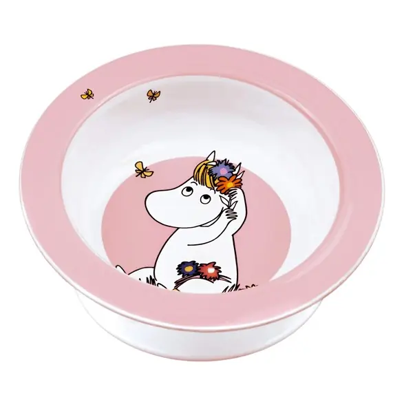Sugkoppstallrik, Mumin äng rosa Billigare
