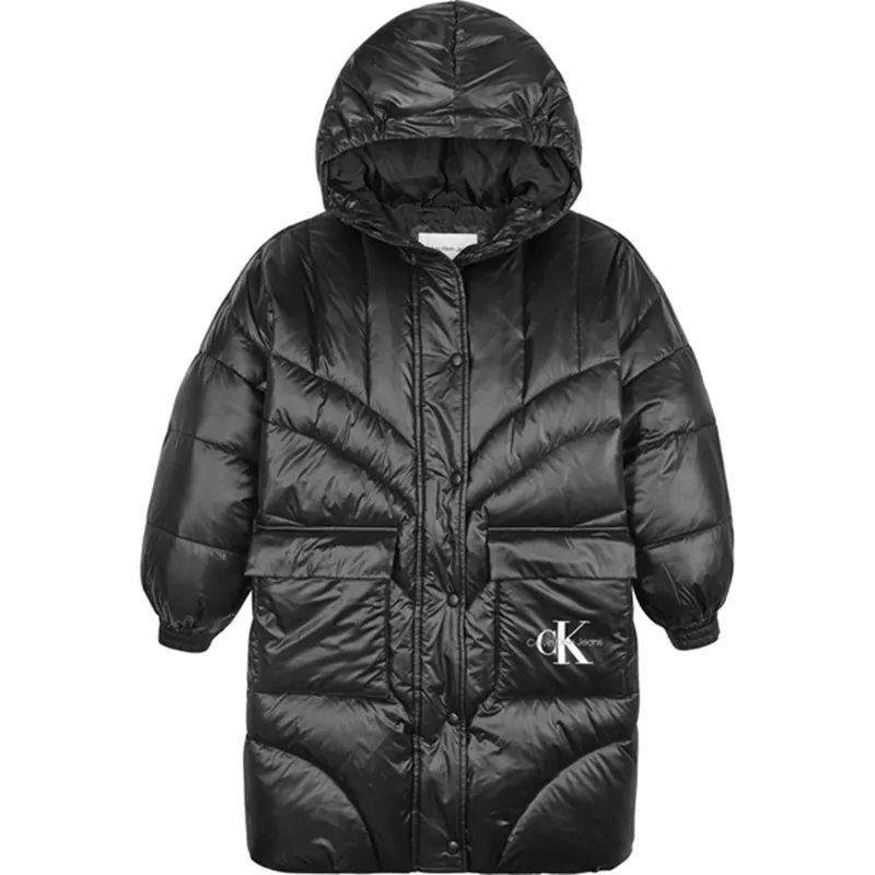 Calvin Klein Oversized Duvet Padded frakke Ck Black prisnedsättning
