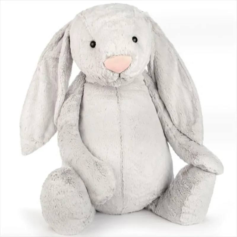 Jellycat Bashful Kanin Silver 108 cm Utförsäljning