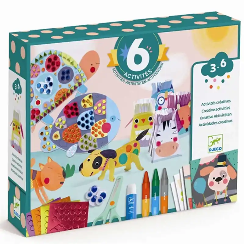 Rea Djeco Kreativ Box - Djur & Deras Hus