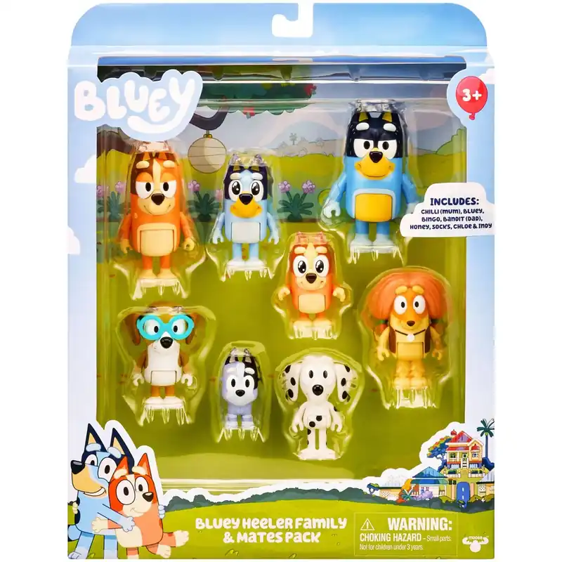 Bluey Figures 8-pack Beställ nu