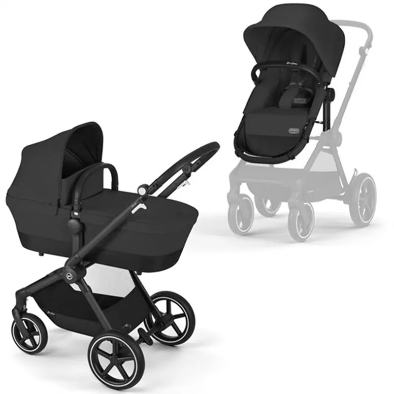 Cybex Eos Lux Moon Black 2-i-1 Sittvagn Köp online