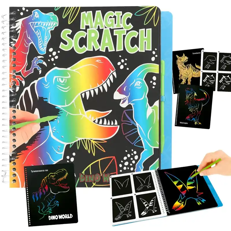Dino World Magic Scratch Bok Rea