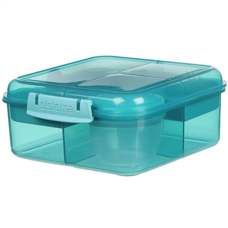 Sistema Bento Cube Lunchlåda 1,25 L Teal Stone Trygg betalning