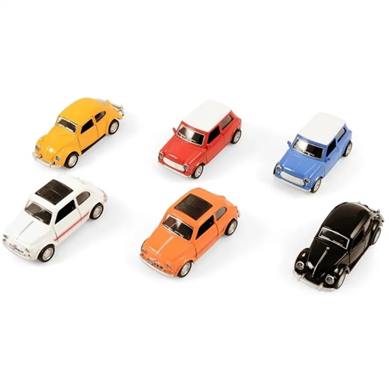Magni Fiat 500 Pull Back Orange Endast idag