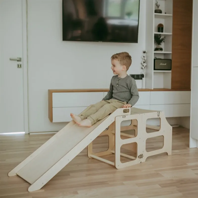 Utförsäljning Duck Woodworks Foldable Kitchen Tower w. Slide Natural