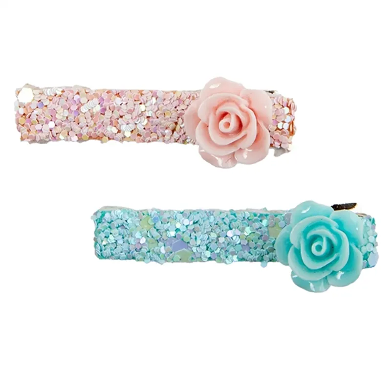 Rabatter Great Pretenders Glitter Rosette Hair Clips