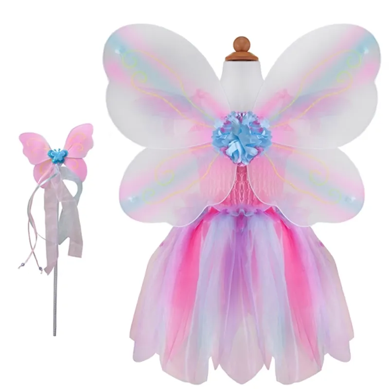 Great Pretenders Butterfly Dress & Wings With Wand Lågt pris