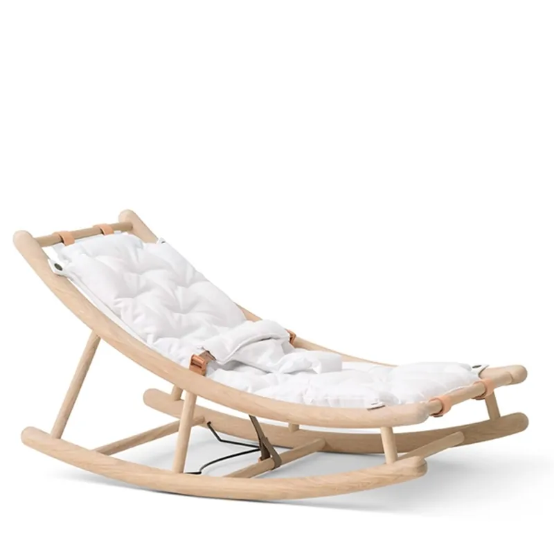 Fynd Oliver Furniture Wood Baby & Junior Gungstol Ägg/Vit