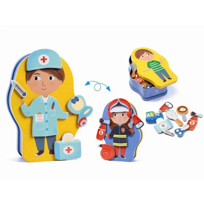 Utförsäljning Djeco Wooden Magnetic Jobissimo