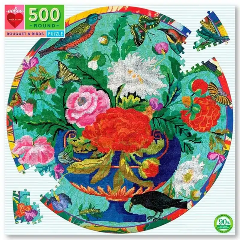 Endast denna vecka Eeboo Puzzle 500 Pieces - Embroidery