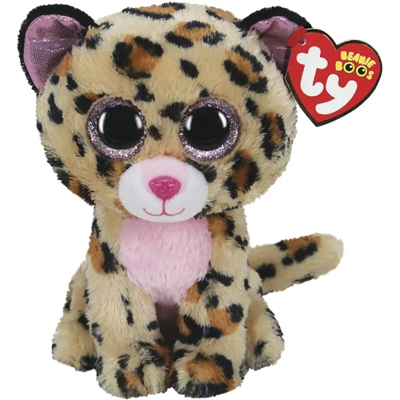 Köp nu TY Beanie Boos Livvie - Brown/Pink Leopard Reg