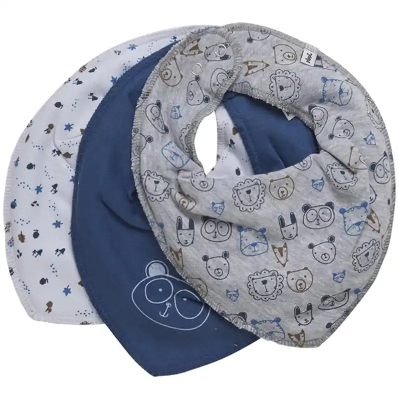 Pippi Bandana Haklapp 3-pack Dark Denim Fynd