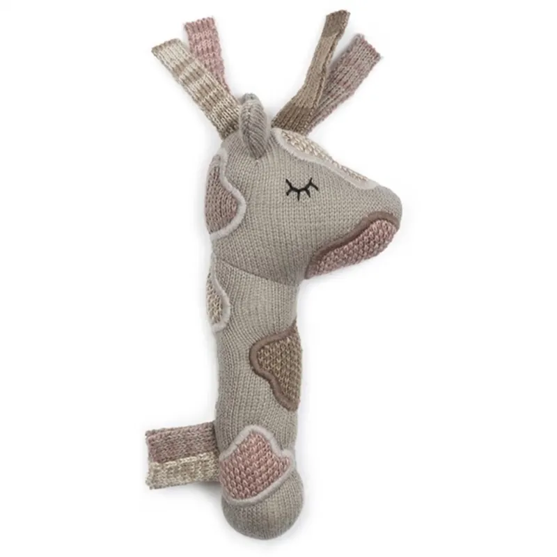 Smallstuff Stickad Maracas Giraffe Sandy/Rose Nedsatt pris