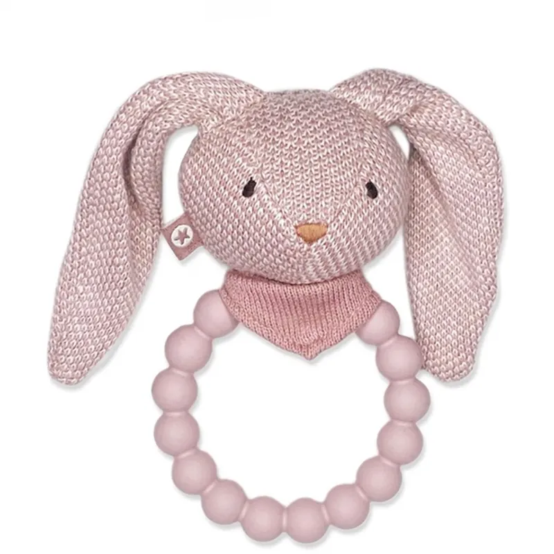 Smallstuff Stickad Rangle med Silikonisering Bunny Soft Powder Fynd