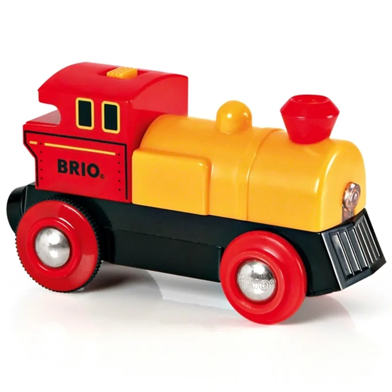 Populär BRIO® Batteridrevet 2-vejs Lokomotiv Rød/Gul