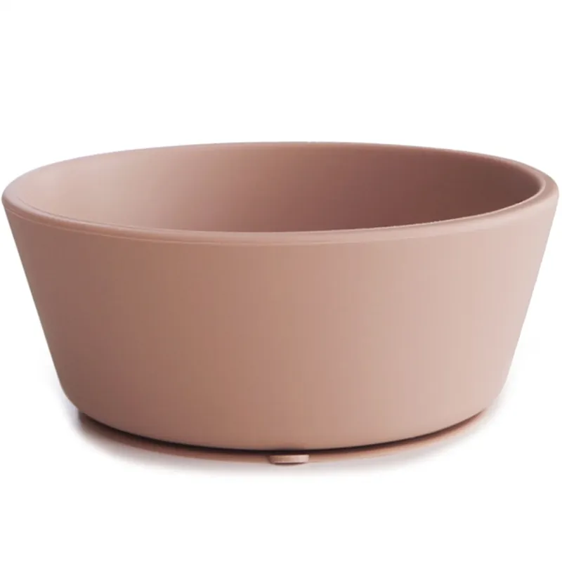Bästa pris Mushie Silikone Skål Blush