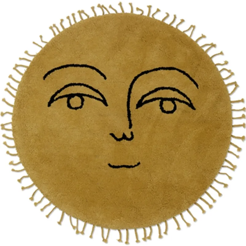 Ferm Living Sol Tufted Filt - Large Yellow Begränsat erbjudande
