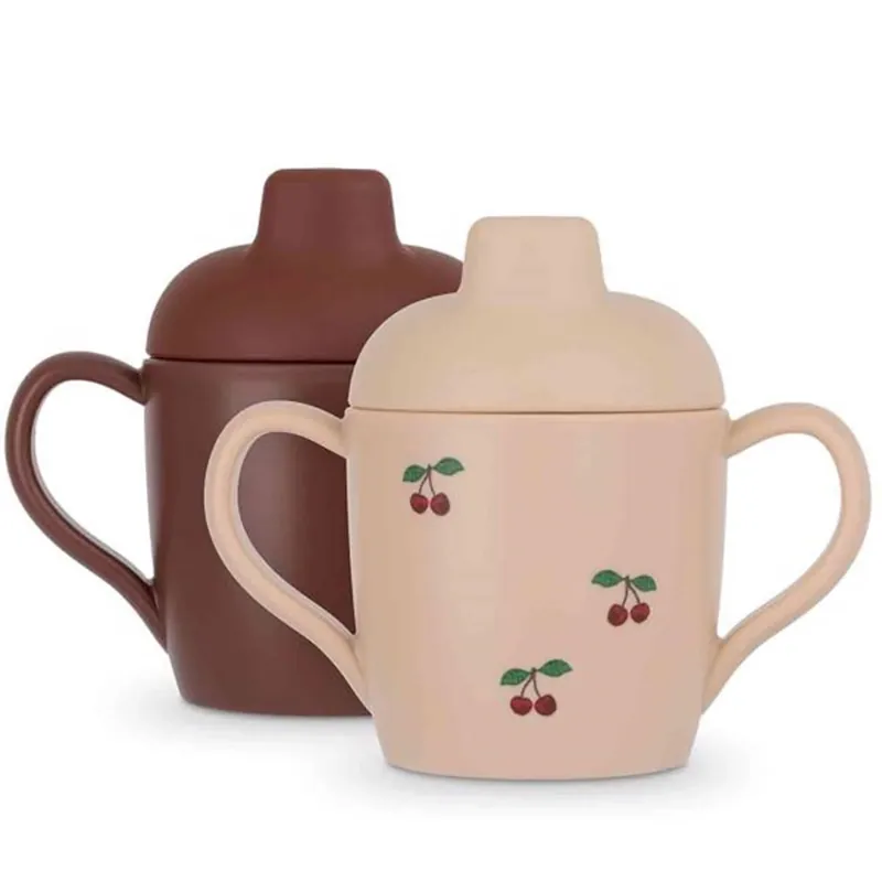 Utförsäljning Konges Sløjd Silikon Beverage Cup 2-pack Cherry