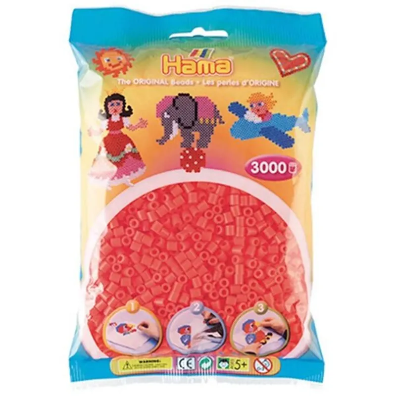 Premium HAMA Midi Pearls 3000 pcs Cerise