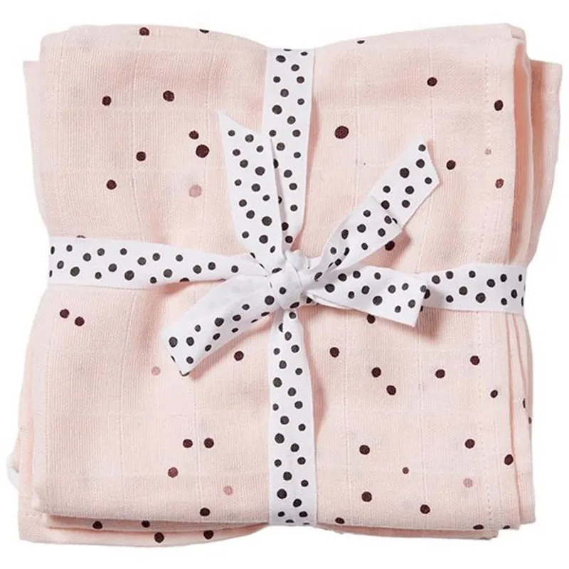 Done by Deer Muslinfiltar 2-Pack Dreamy Dots Powder Säker betalning