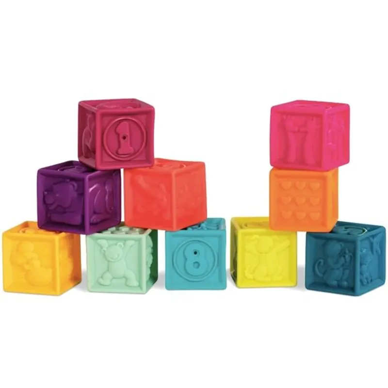 B-toys One Two - Soft Blocks Mint prisnedsättning