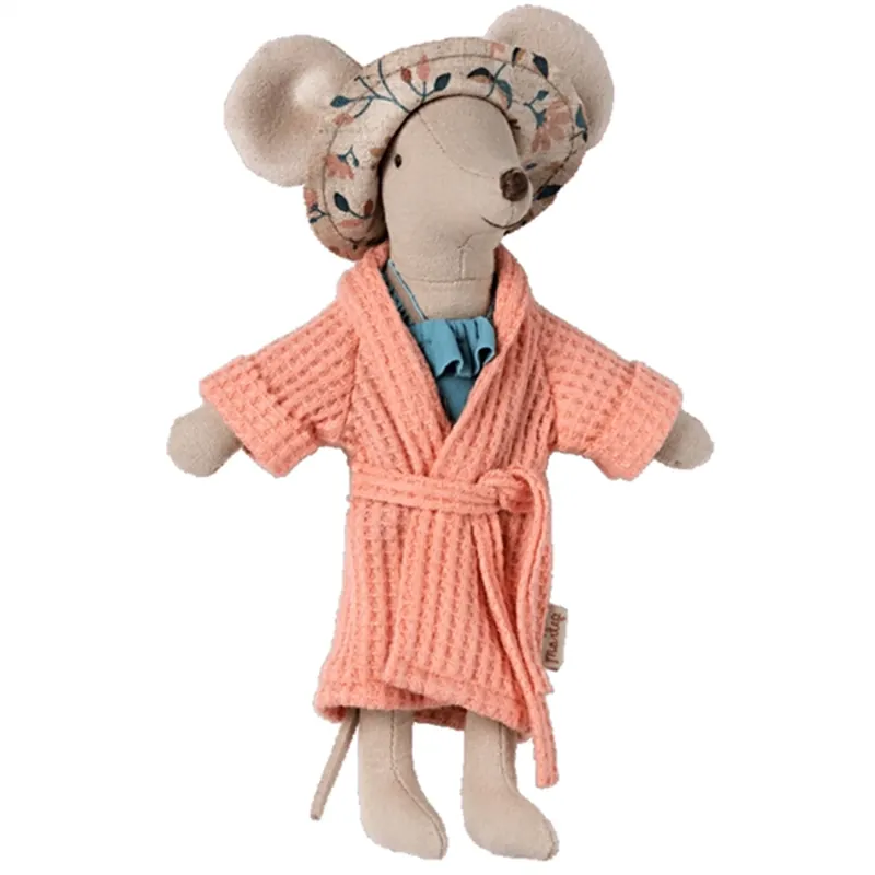 Maileg Bathrobe Coral Snabb frakt