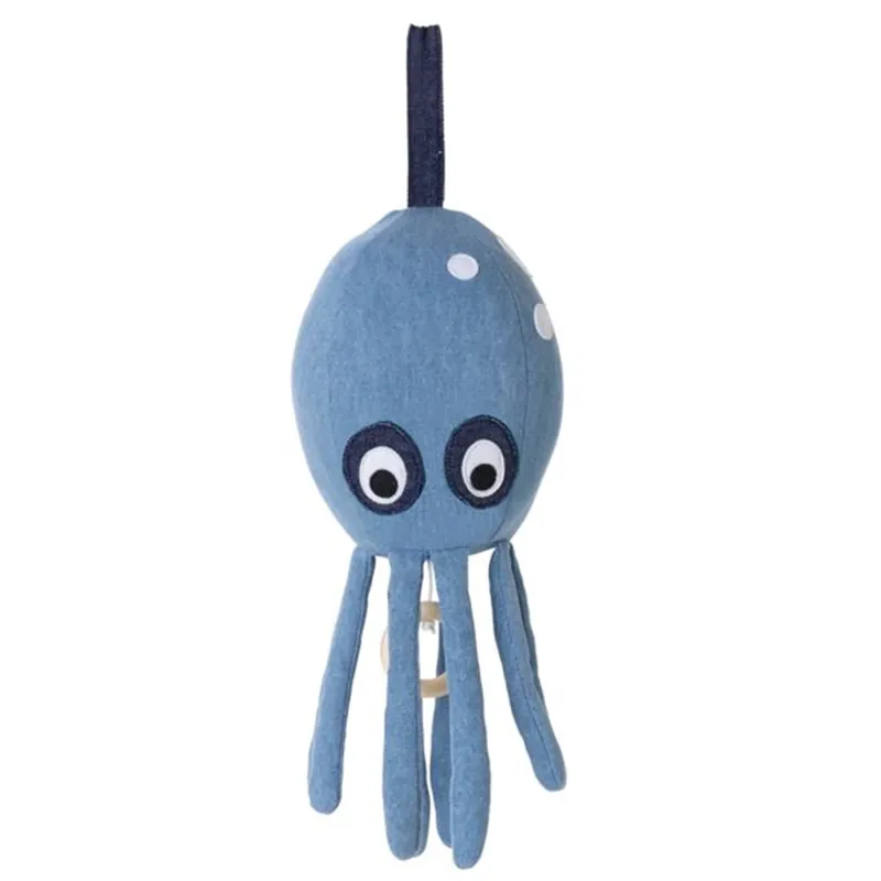 Rabatt Ferm Living Octopus Music Mobile Denim