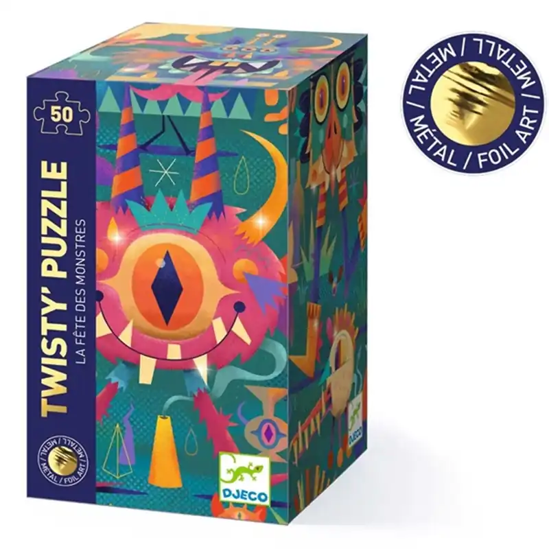 Djeco Wizzy Puslespil Monster Party 50 Brikker Lägg i varukorgen