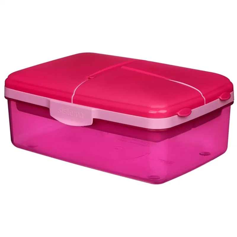 Billig Sistema Slimline Quaddie Lunchlåda 1,5 L Pink