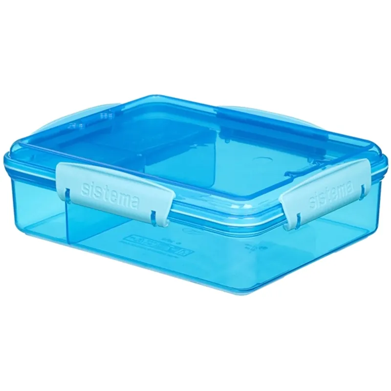 Nyhet Sistema Snack Attack Duo Lunchlåda 975 ml Blå