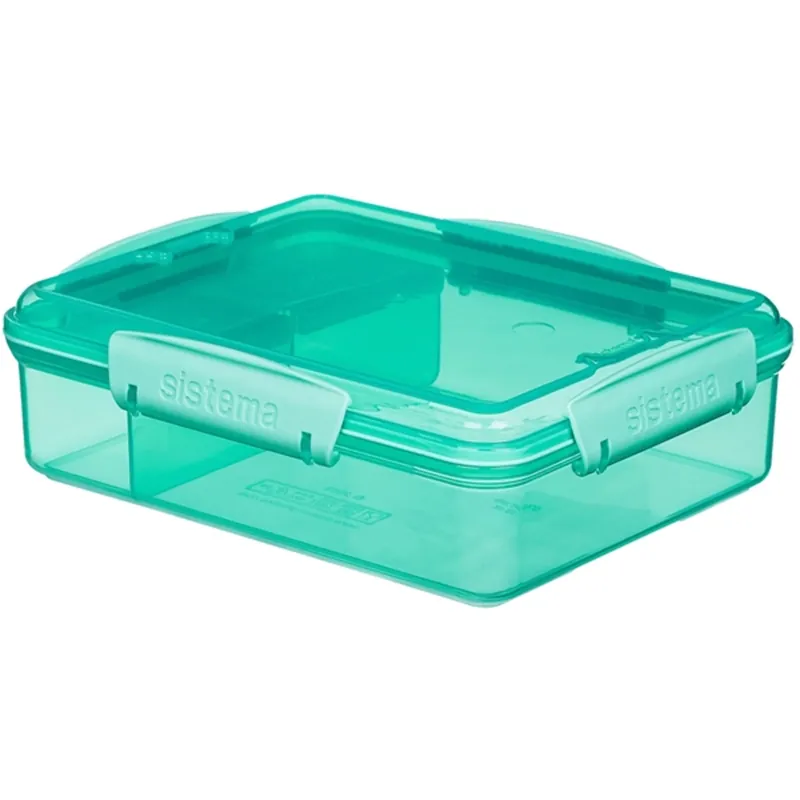 Säker betalning Sistema Snack Attack Duo Lunchlåda 975 ml Teal