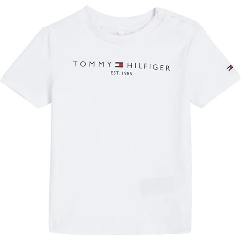 Tommy Hilfiger Bebis Essential T-Shirt White Begränsad tid