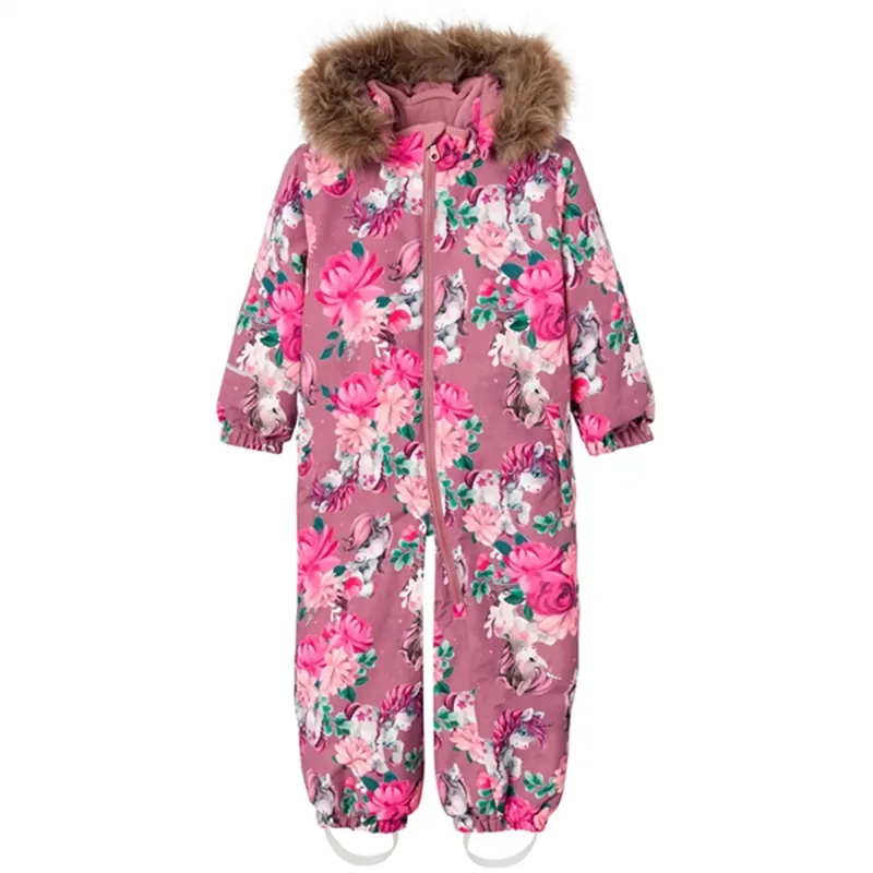 Name it Wistful Mauve Snow Vinteroverall Unicorn Dream Noos Lågt pris