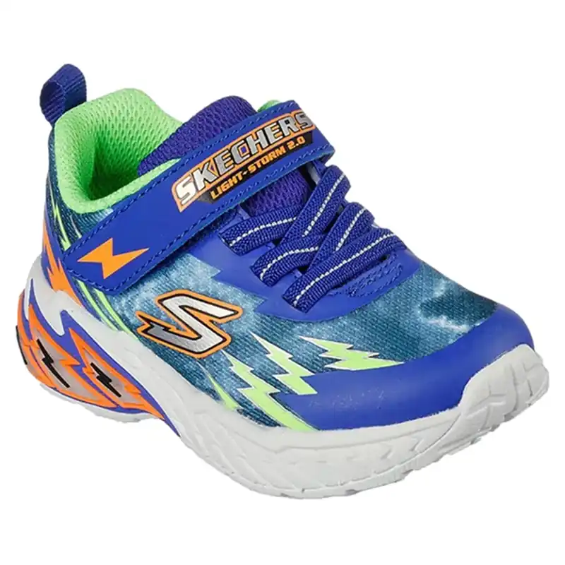 Skechers Lights Storm 2.0 Sneakers Blue Lime Reapris