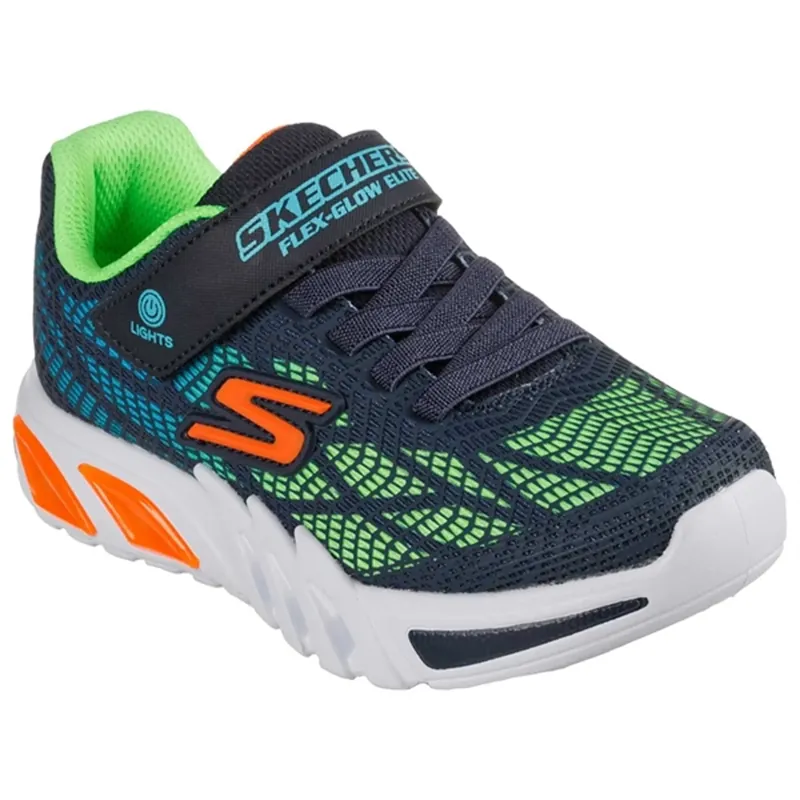 Säker betalning Skechers S-Lights Flex Glow Elite Sneakers Vorlo Navy/Multi