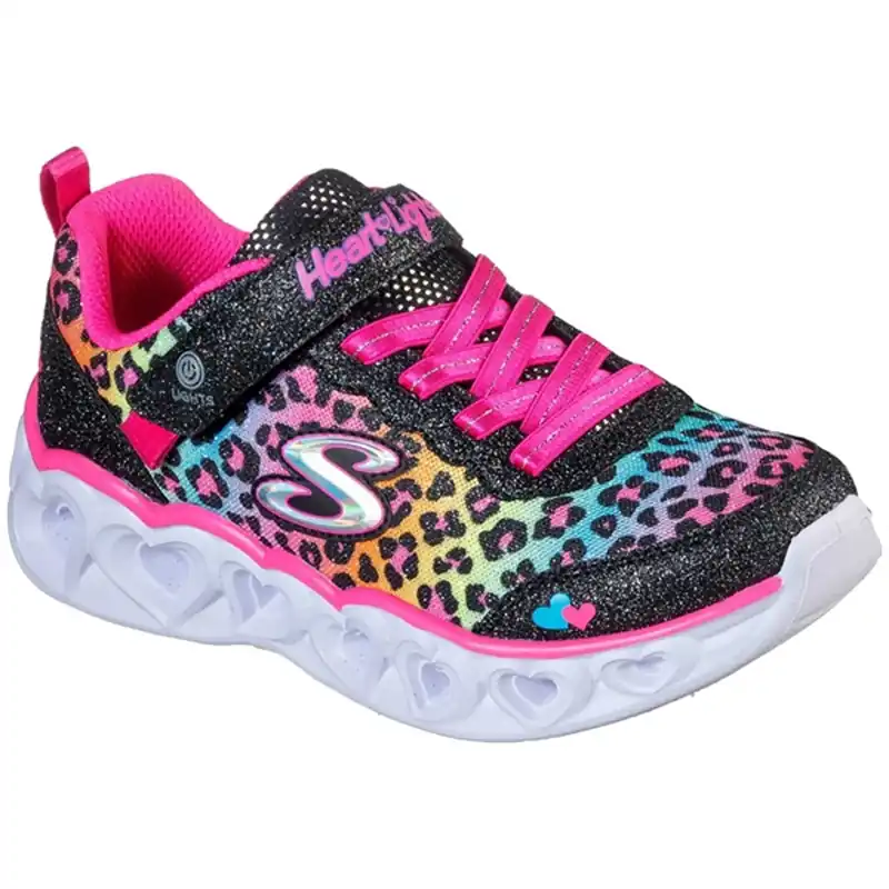 Skechers S-Lights Heart Lights Sneakers Love Match Black/Multi Köp online